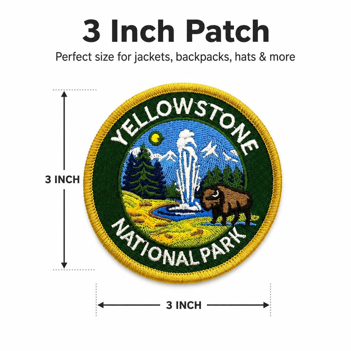 Yellowstone Buffalo & Geyser Patch - image 6