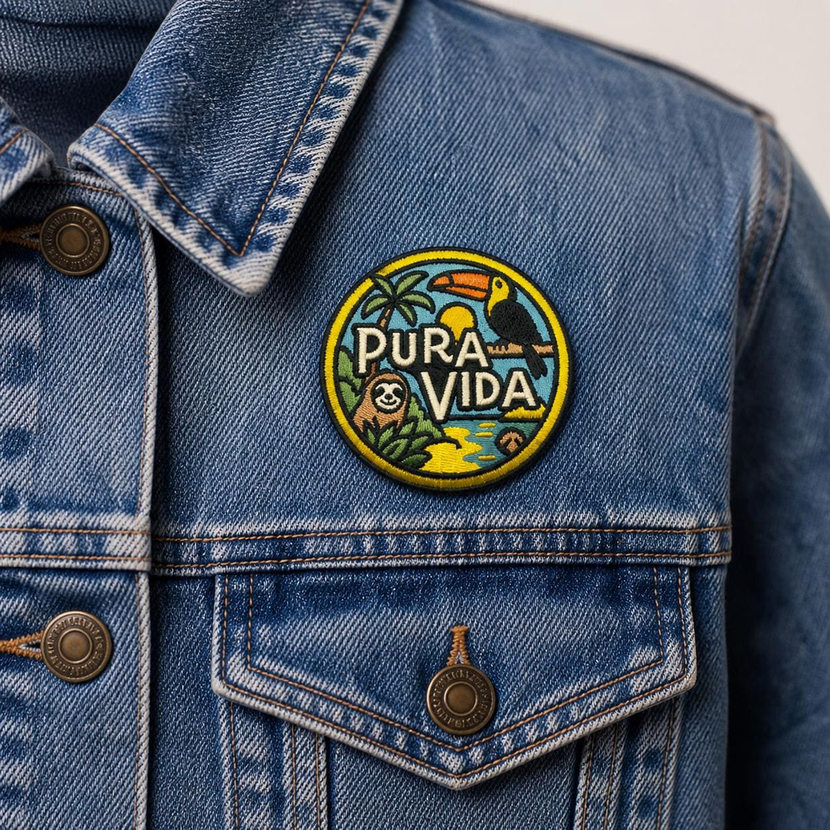 Pura Vida Sloth & Toucan Patch - image 7