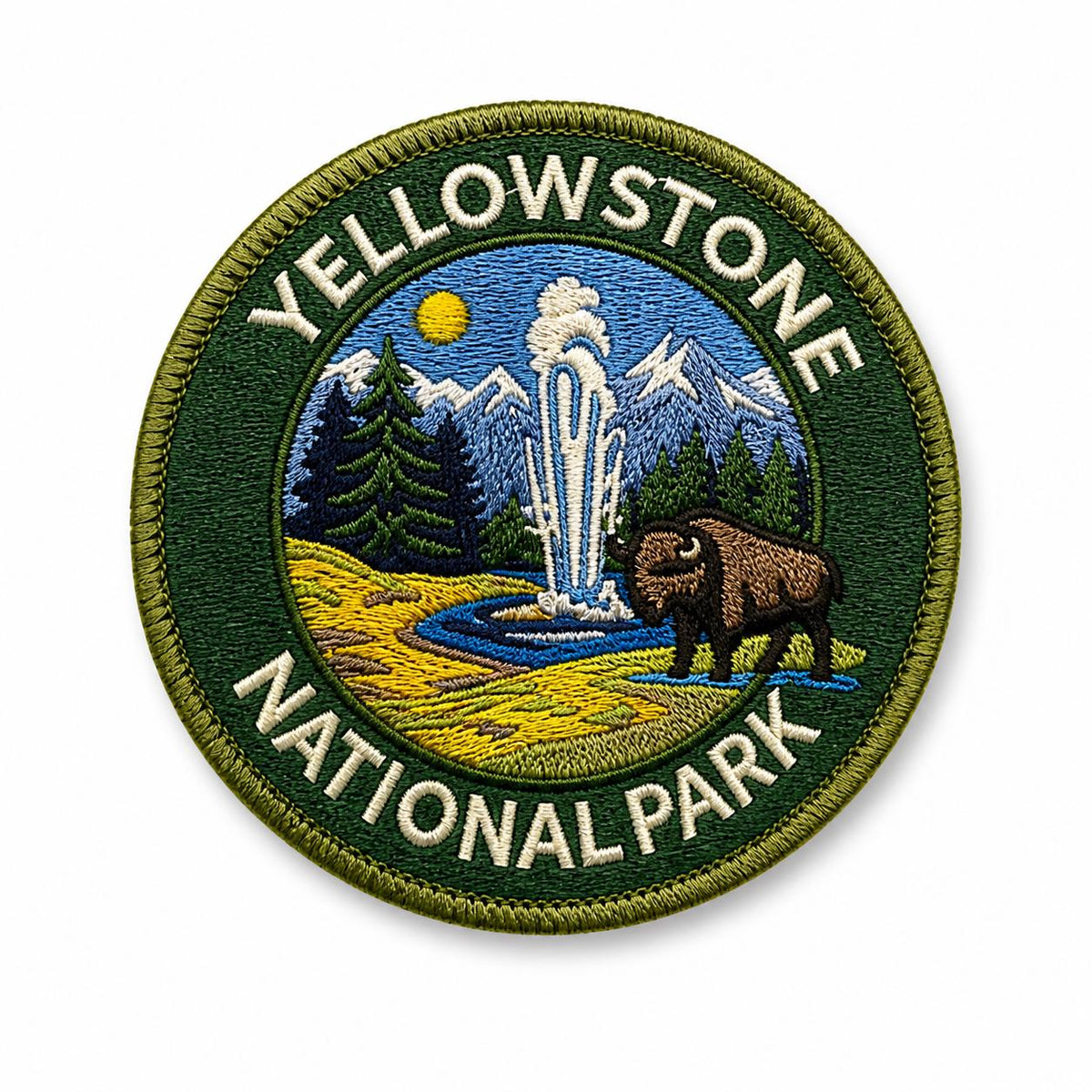 Yellowstone Bison & Geyser Patch - image 2