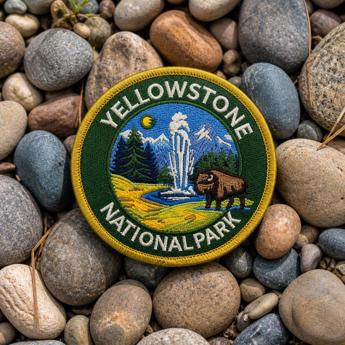 Yellowstone Bison & Geyser Patch - image 6