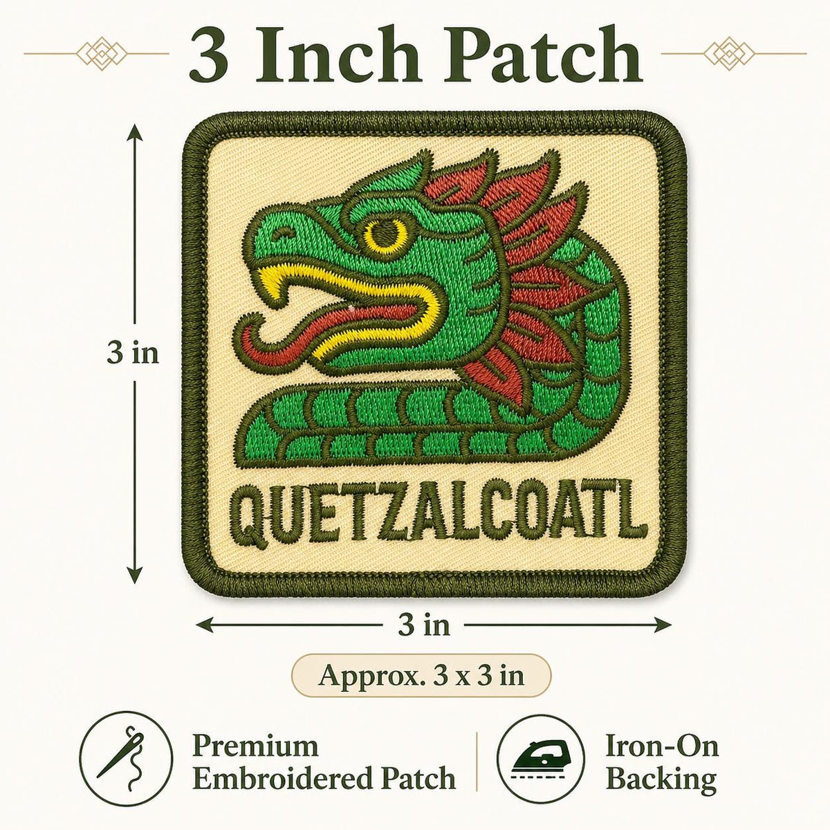 Aztec Quetzalcoatl Patch - image 5