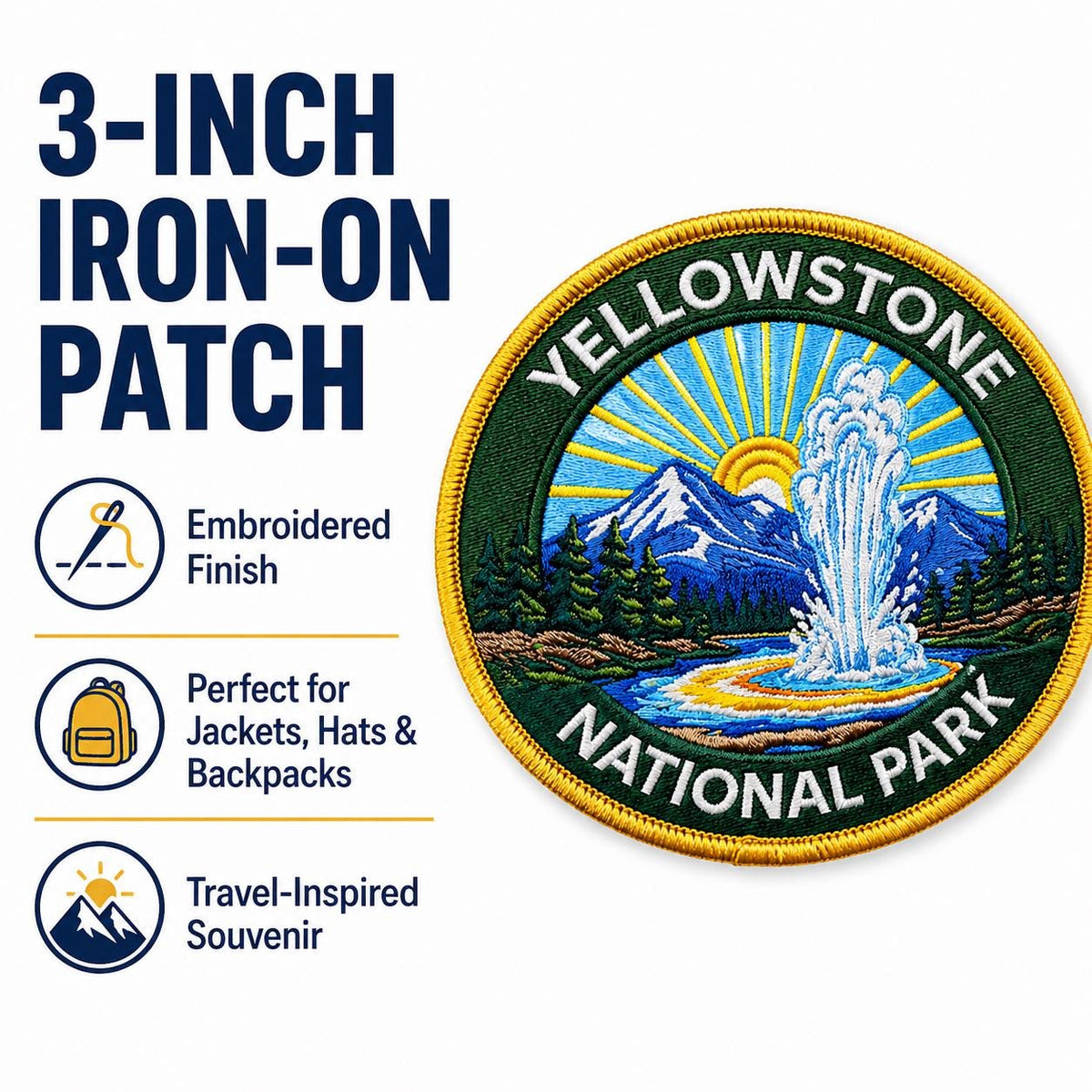 Yellowstone Old Faithful Patch - image 7
