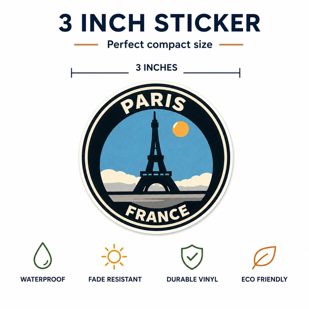 Paris Eiffel Tower Sticker 3-Pack - image 4