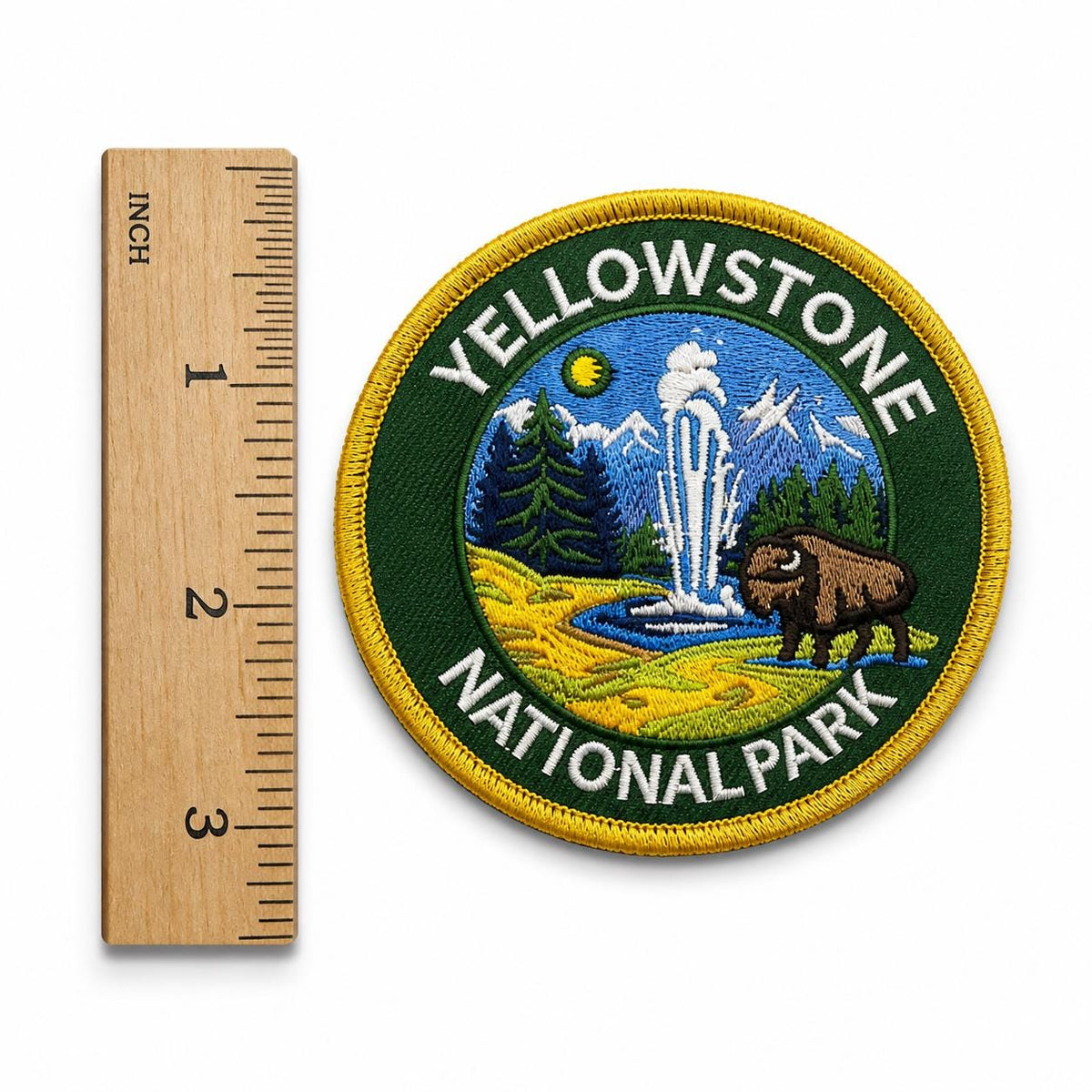 Yellowstone Bison & Geyser Patch - image 4