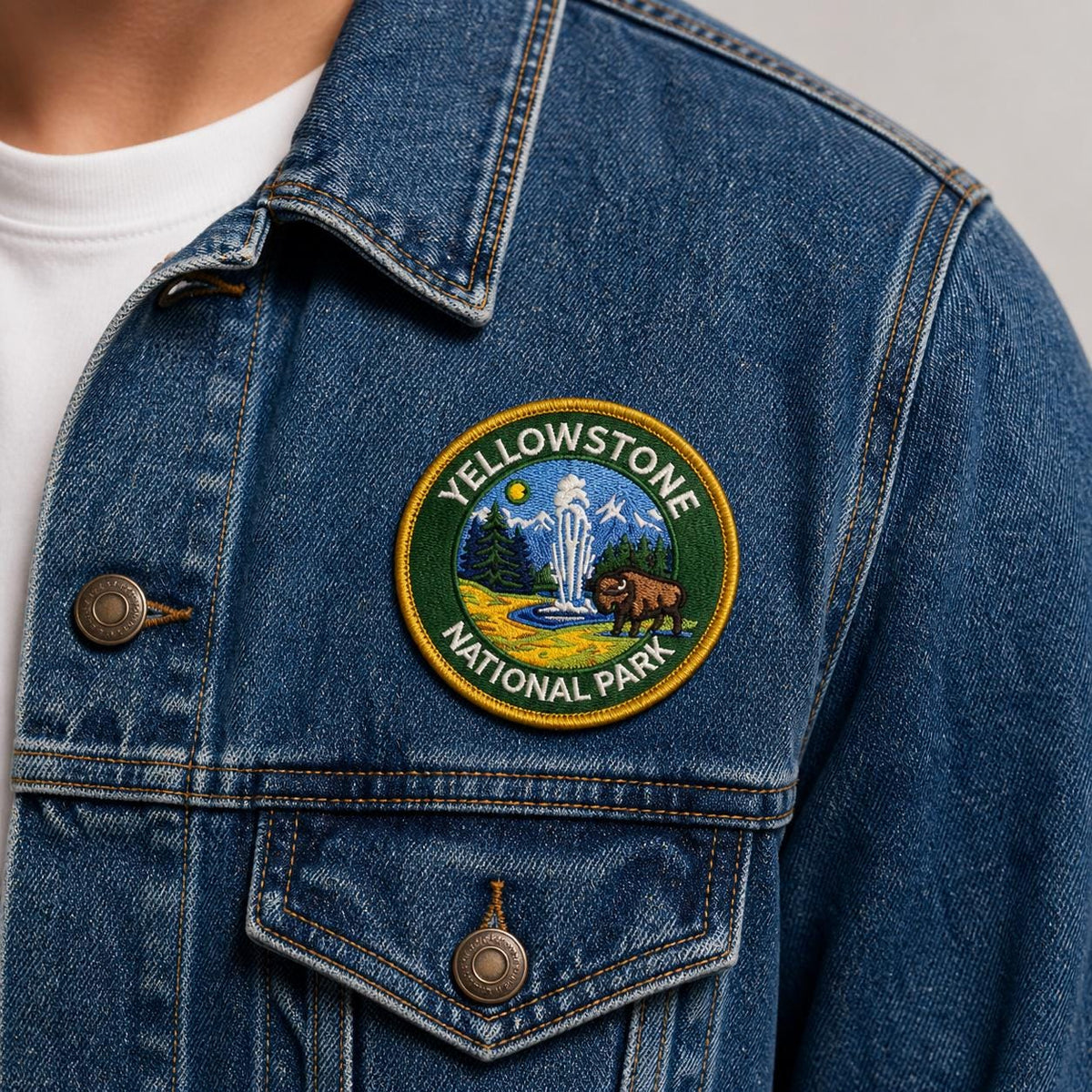 Yellowstone Bison & Geyser Patch - image 7