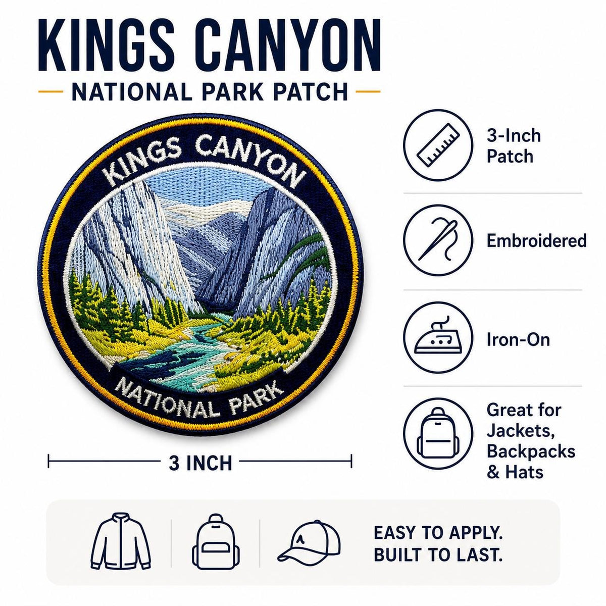 Kings Canyon National Park Patch - image 8