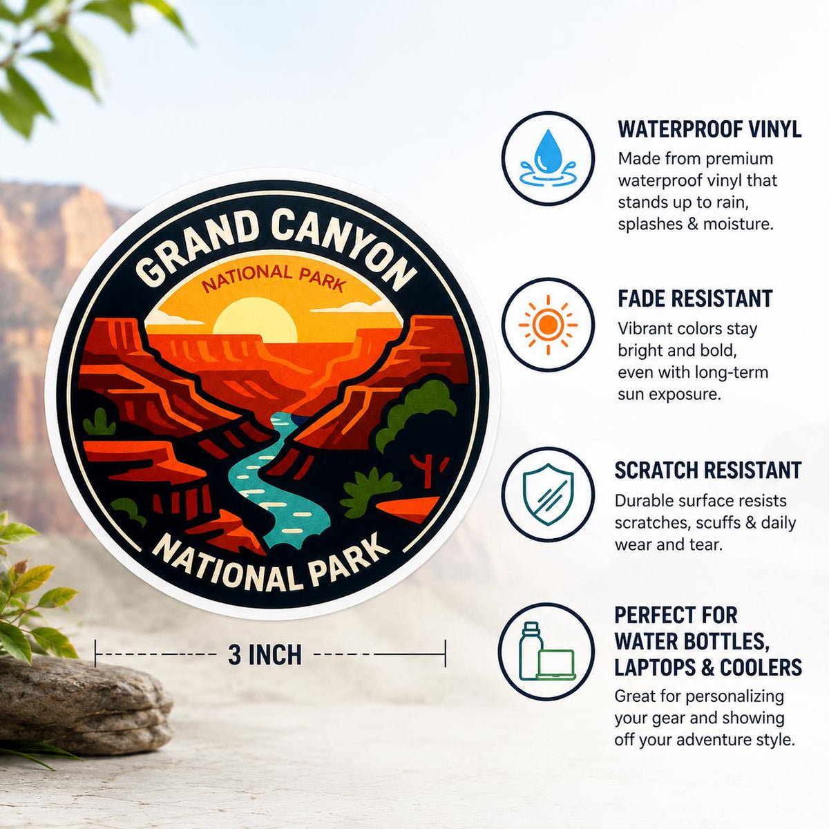 Grand Canyon Sticker 3-Pack - image 6