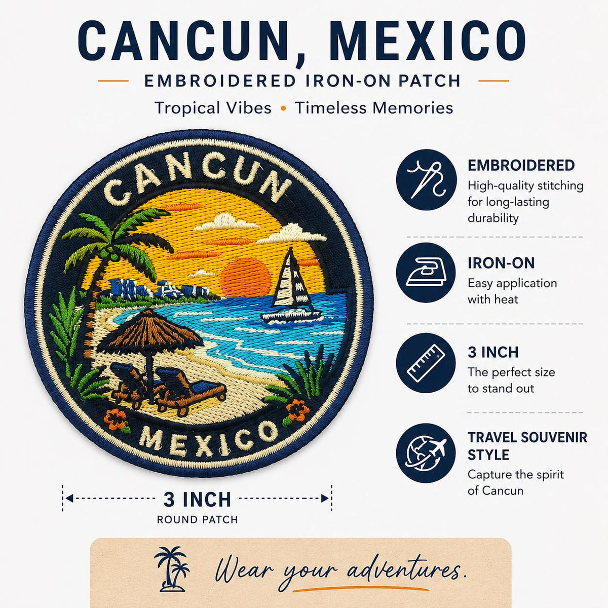 Cancun Sunset Beach Patch - image 5