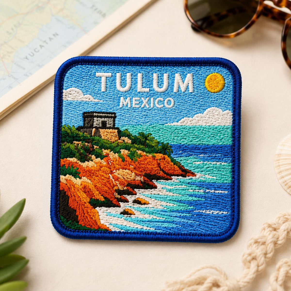 Tulum Coastal Ruins Patch