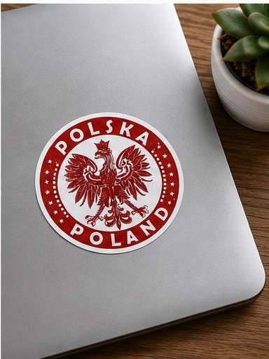 Poland Eagle Sticker 3-Pack - image 5
