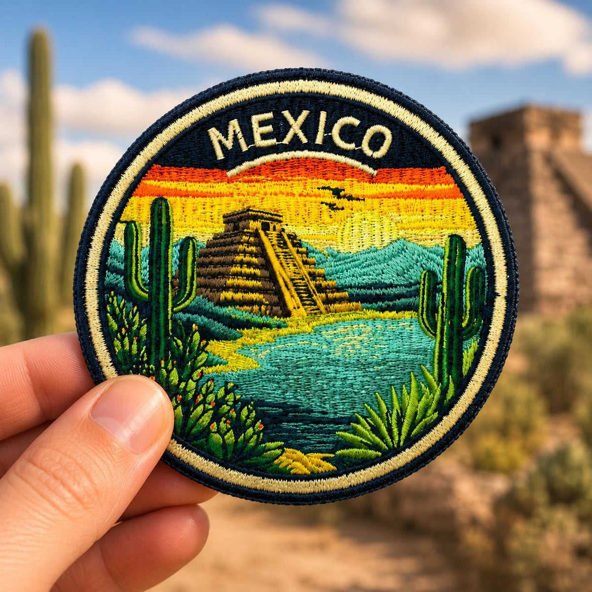 Chichen Itza Sunset Patch